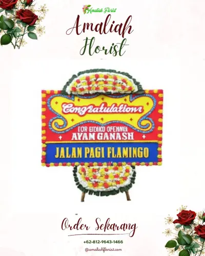 Bunga Papan Congratulation di Kawasan Industri Wijayakusuma Semarang